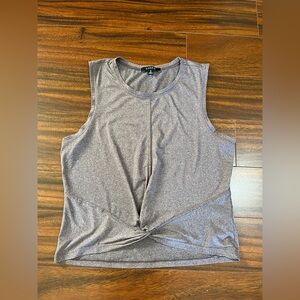 Zobha women’s medium Aura twist tank top, muted mauve plum